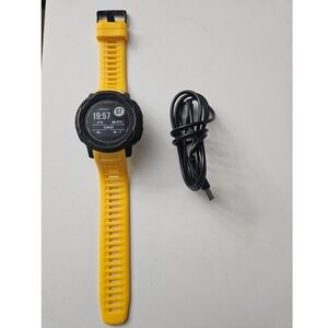 Garmin Instinct 2 Rugged GPS Smartwatch Sunburst Yellow 45mm Tested Working